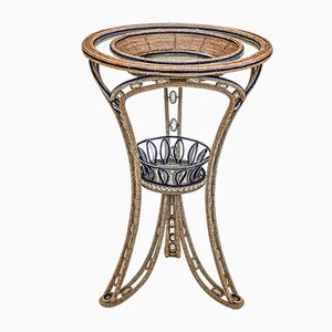 Support Table in Murano Glass with Shelves in Mirror Finish, 1890s