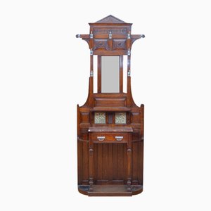 Victorian Oak Hall Stand in the style of Christopher Dresser, 1890