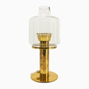 Scandinavian Brass and Glass B 102 Table Lamp by Hans-Agne Jakobsson for Hans-Agne Jakobsson AB Markaryd, 1960s