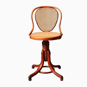 Nr. 1 - Nr. 5101 Swivel Stool with Backrest from Thonet, 1900s