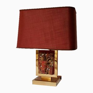 Hollywood Regency Brass Table Lamp