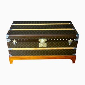 Baule a vapore con monogramma stampato di Louis Vuitton, anni '20