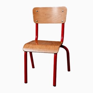 Red Children's School Chair, 1960s