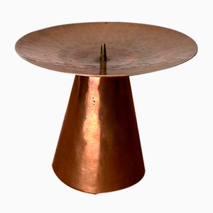 Mid-Century German Handmade Copper Candleholder from AWD, 1960s