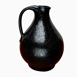 Mid-Century Minimalist Studio Pottery Carafe Vase from BKW Böttger Keramik Wandsbek, Hamburg, Germany, 1960s