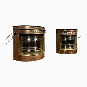 Naval Lamps in Copper, Set of 2