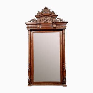 Monumental Renaissance Mirror in Walnut