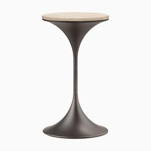 Tavolino alto Daperple marrone di Paolo Rizzato