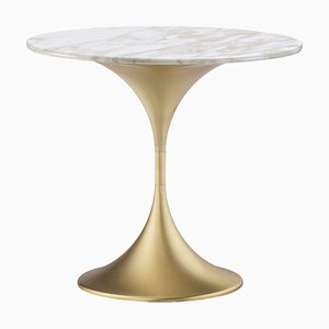 Kleiner Daperly Carrara Goldener Couchtisch von P. Rizzatto