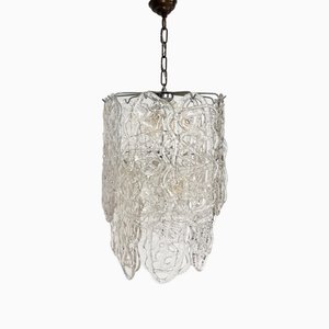 Pendente Spun Sugar attribuito a Mazzega, anni '60