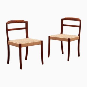 Danish Teak Dining Chairs by Ole Wanscher, 1960s, Set of 2