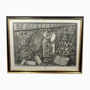 Piranèse, Trophée des Daces Bas-Relief sur la Colonne Trajane, années 1800, Gravure