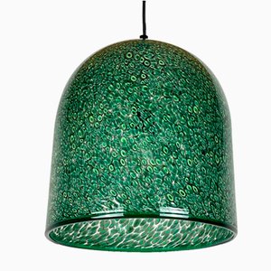 Neverrin Pendant Lamp in Green Murano Glass by Gae Aulenti for Vistosi, Italy, 1970s