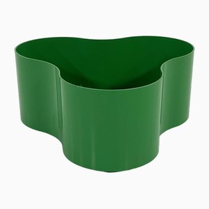 Green La Fiorera Wavy Planter from Valenti, 1970s