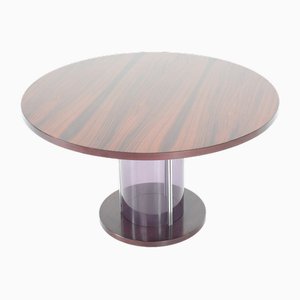 Mid-Century Italian Dining Table with Acrylic Glass Core, 1970s
