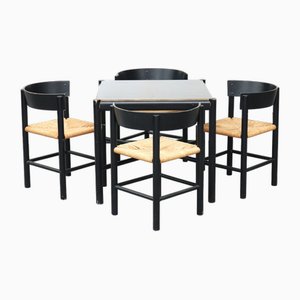 Set da pranzo attribuito a Mogens Lassen per Fritz Hansen, 1964, set di 5