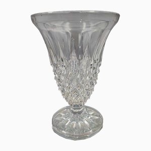 Vaso vintage in cristallo, anni '60