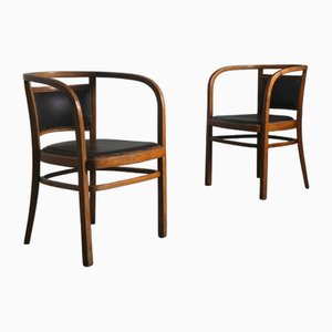 Sedie Secession di Otto Wagner per Thonet, anni '20, set di 2