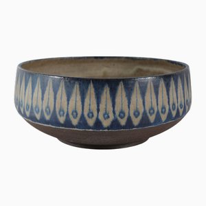 Large Mid-Century Danish Decorative Ceramic Bowl by Thomas Toft, 1960s