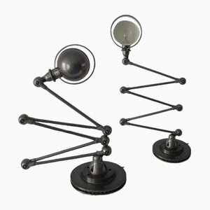 Lampes de Bureau Mid-Century Industrielles de Jieldé, Set de 2