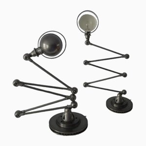 Mid-Century Industrial Table Lamps from Jieldé, Set of 2