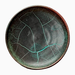 Deutscher Art Deco Studio Wandteller aus Keramik von Richard Uhlemeyer, 1940er