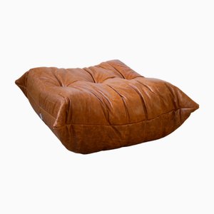 Togo Pouf in Pine Leather by Michel Ducaroy for Ligne Roset