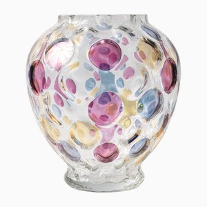 Vintage Nemo Glass Vase by Max Kannegiesser for Borske Sklo, 1960s