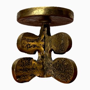 Vintage Brutalist Bronze Candleholder from Gallo, 1970s