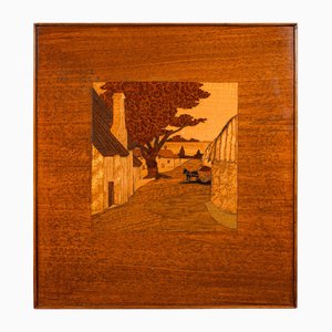 Antique English Landscape Panel, 1890s