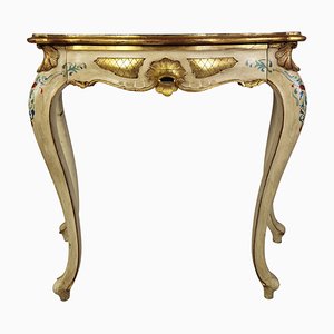 Early 20th Century Venetian Lacquered and Gilt Console
