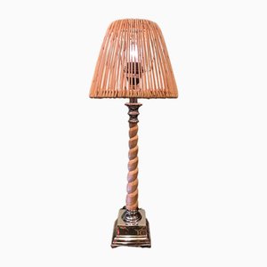 Table Lamp with Lampshade in Rattan by Quaint & quality