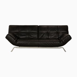 3-Seater Sofa in Black Leather from Ligne Roset
