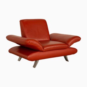 Lounge Chair in Red Leather from Koinor Rossini