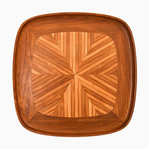 Serving Tray in Teak and Bamboo by Jens Quistgaard, 1950s