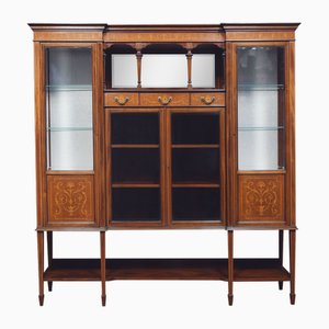 Mahogany Inlaid Display Cabinet by Maple and Co., 1890s