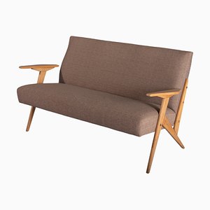 Mid-Century Modern Line Z Lounge Sofa attributed to José Zanine Caldas, Brazil, 1950s