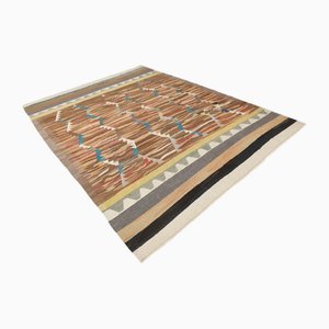 Grand Tapis Kilim en Laine Fait Main