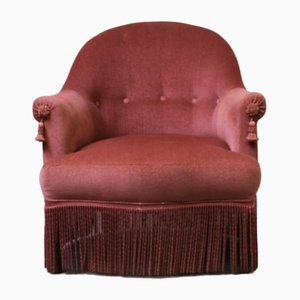 Vintage Toad Armchair in Pink Velvet