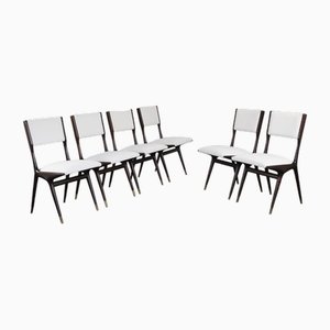 Mod. 634 Dining Chairs by Carlo De Carli for Cassina, 1950s, Set of 6