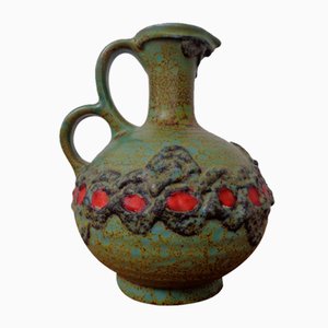 Vase à Double Poignée Modèle 1303 Lava en Céramique de Marei, 1970s