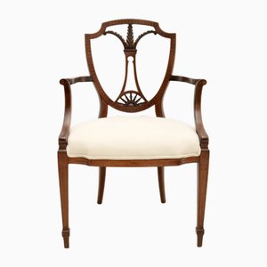 Fauteuil Style Sheraton Antique Incrusté, 1900s