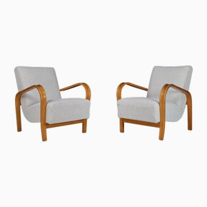 Poltrone in legno curvato di Karel Koželka & Antonín Kropáček, 1940