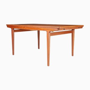 Table de Salle à Manger avec Rallonge en Teck par Niels Møller, Danemark, 1950s