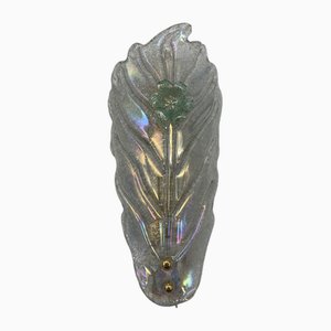 Lámparas de pared de cristal de Murano atribuidas a Barovier, 1970. Juego de 2