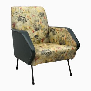 Set of Floral Armchairs, 1950s