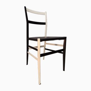 White and Black Model Superleggere Dining Chair by Gio Ponti for Cassina, 1990s