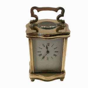 French Victorian Carriage Clock with Carrying Case, 1880s