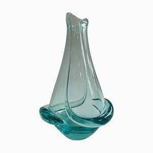 Blaue Tschechoslowakische Vase von Miroslav Klinger, 1960er