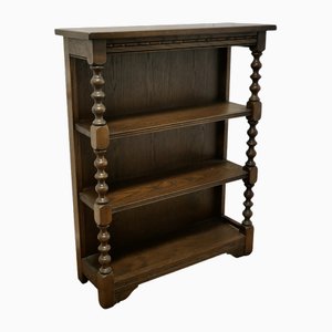 Gothic Style Oak Open Bookcase by Old Charm